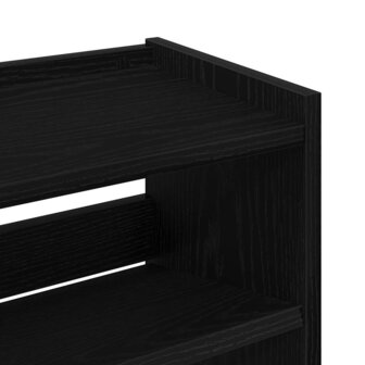 Schoenenrek 60x25x62 cm bewerkt hout zwart 7