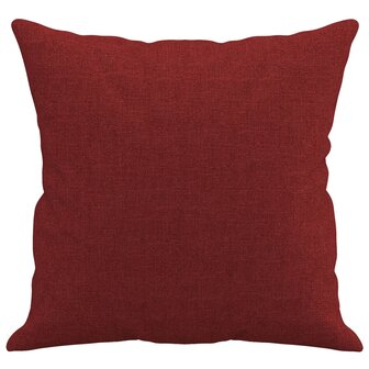 Sierkussens 2 st 40x40 cm stof wijnrood 4