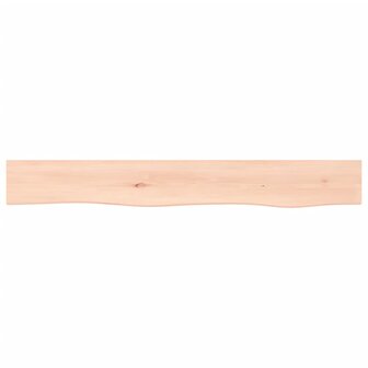 Wandschap 80x10x2 cm onbehandeld massief eikenhout 4