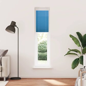 Pliss&eacute; rolgordijn 40x200 cm stofbreedte 39,4 cm polyester blauw 2