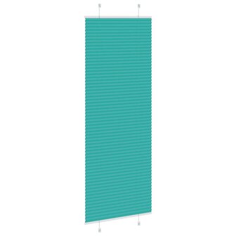 Pliss&eacute; rolgordijn 75x200 cm stofbreedte 74,4 cm petrol groen 4