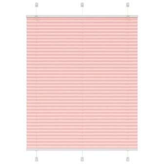 Pliss&eacute; rolgordijn 105x100cm stofbreedte 104,4cm polyester roze 1