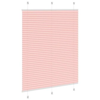 Pliss&eacute; rolgordijn 105x100cm stofbreedte 104,4cm polyester roze 4