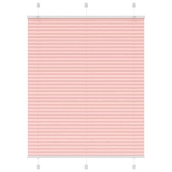 Pliss&eacute; rolgordijn 110x100cm stofbreedte 109,4cm polyester roze 1