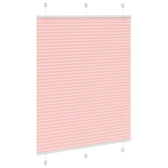 Pliss&eacute; rolgordijn 110x100cm stofbreedte 109,4cm polyester roze 3