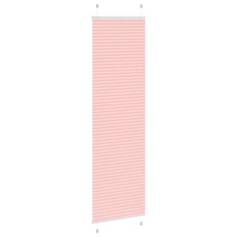Pliss&eacute; rolgordijn 55x200 cm stofbreedte 54,4 cm polyester roze 4