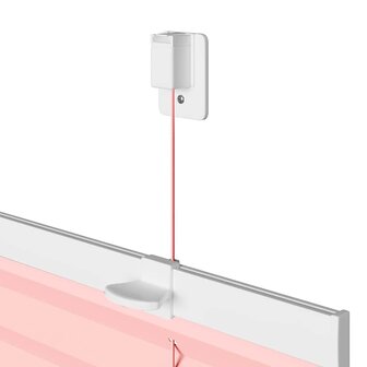 Pliss&eacute; rolgordijn 55x200 cm stofbreedte 54,4 cm polyester roze 9