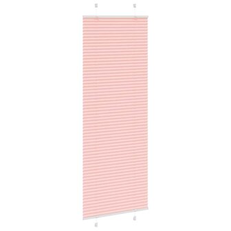 Pliss&eacute; rolgordijn 70x200 cm stofbreedte 69,4 cm polyester roze 3