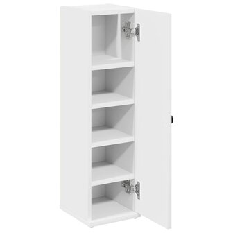 Badkamerkast met rolhouder 20,5x22x72 cm wit 5