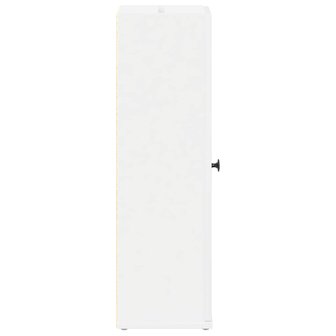 Badkamerkast met rolhouder 20,5x22x72 cm wit 6