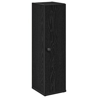 Badkamerkast met rolhouder 20,5x22x72 cm zwart 2