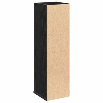 Badkamerkast met rolhouder 20,5x22x72 cm zwart 7