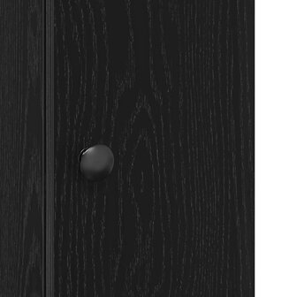 Badkamerkast met rolhouder 20,5x22x72 cm zwart 9