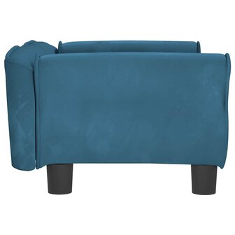Hondenmand 70x45x30 cm fluweel blauw 4
