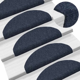 Trapmatten zelfklevend 10 st 65x21x4 cm naaldvilt blauw 5