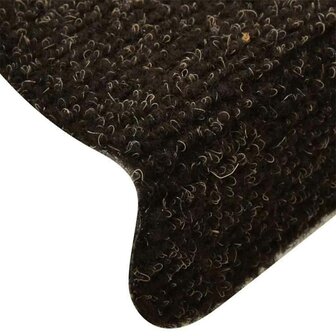 Trapmatten zelfklevend 10 st 65x21x4 cm naaldvilt donkerbruin 6