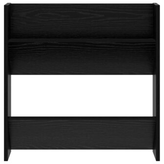 Wand Schoenenkasten Zwart eiken 60 x 18 x 60 cm Bewerkt hout 5