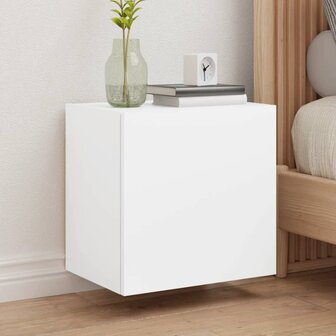 Tv-wandmeubel 40,5x30x40 cm bewerkt hout wit 1