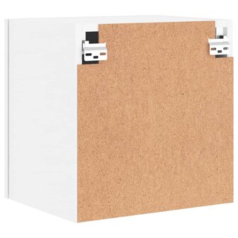 Tv-wandmeubel 40,5x30x40 cm bewerkt hout wit 9