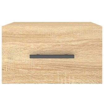 Nachtkastje wandgemonteerd 35x35x20 cm sonoma eikenkleurig 5