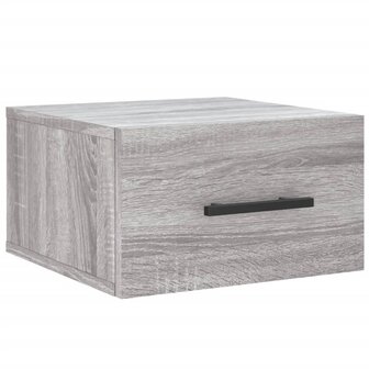 Nachtkastje wandgemonteerd 35x35x20 cm grijs sonoma eikenkleur 2