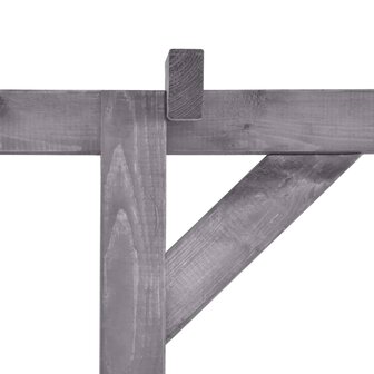 Pergola 200x40x205 cm ge&iuml;mpregneerd grenenhout grijs 4