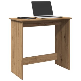 Bureau 80x40x75 cm bewerkt hout artisanaal eikenkleurig 1