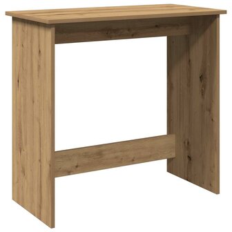 Bureau 80x40x75 cm bewerkt hout artisanaal eikenkleurig 2