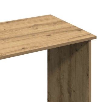 Bureau 80x40x75 cm bewerkt hout artisanaal eikenkleurig 7