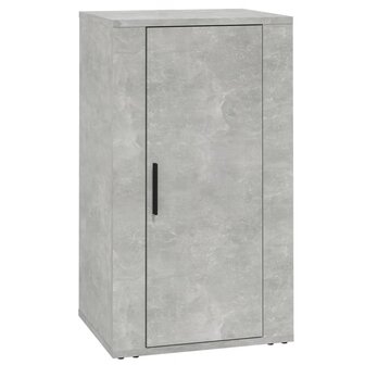 Dressoir 40x33x70 cm bewerkt hout betongrijs 2