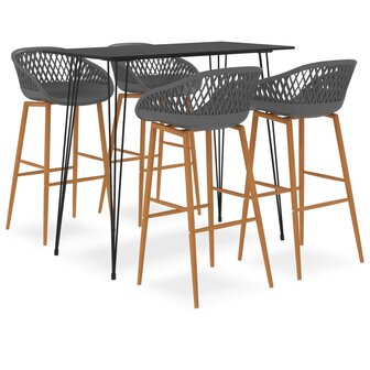 5-delige Barset zwart en grijs 1