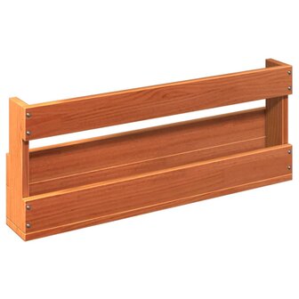 Schoenenrekken 2 st 59x8,5x23,5 cm massief grenenhout wasbruin 8
