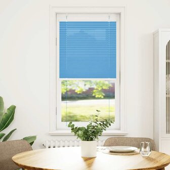 Pliss&eacute; rolgordijn 65x100 cm stofbreedte 64,4 cm polyester blauw 2
