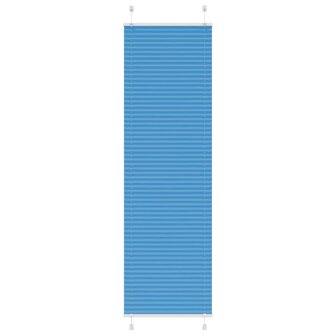 Pliss&eacute; rolgordijn 55x200 cm stofbreedte 54,4 cm polyester blauw 1