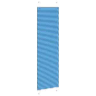 Pliss&eacute; rolgordijn 55x200 cm stofbreedte 54,4 cm polyester blauw 3