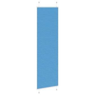 Pliss&eacute; rolgordijn 55x200 cm stofbreedte 54,4 cm polyester blauw 4