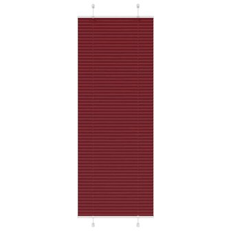 Pliss&eacute; rolgordijn 75x200 cm stofbreedte 74,4 cm bordeauxrood 1