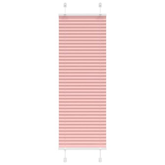 Pliss&eacute; rolgordijn 45x100 cm stofbreedte 44,4 cm polyester roze 1