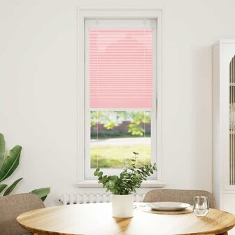 Pliss&eacute; rolgordijn 45x100 cm stofbreedte 44,4 cm polyester roze 2