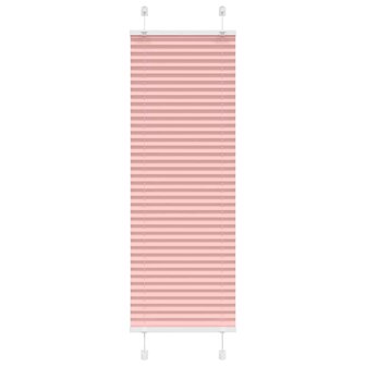 Pliss&eacute; rolgordijn 50x100 cm stofbreedte 49,4 cm polyester roze 1