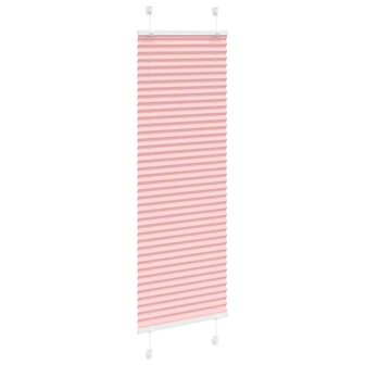 Pliss&eacute; rolgordijn 50x100 cm stofbreedte 49,4 cm polyester roze 3