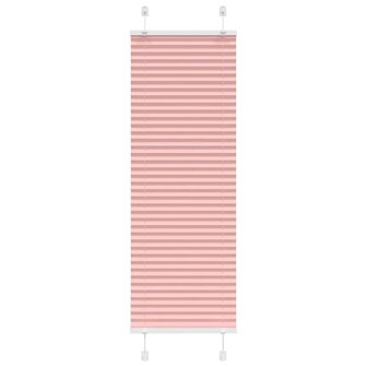 Pliss&eacute; rolgordijn 40x150 cm stofbreedte 39,4 cm polyester roze 1