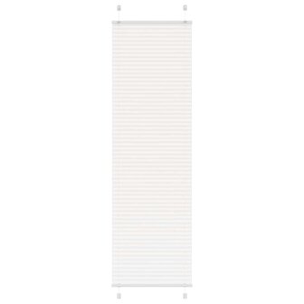 Pliss&eacute; rolgordijn 60x200 cm stofbreedte 59,4 cm polyester wit 1