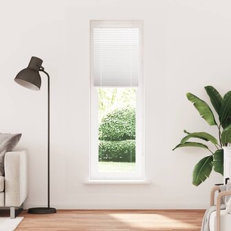 Pliss&eacute; rolgordijn 60x200 cm stofbreedte 59,4 cm polyester wit 2