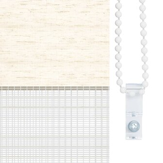Zebra rolgordijn 40x200 cm stofbreedte 35,9 cm marmerbeige 9