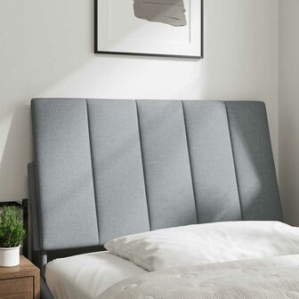 Hoofdbordkussen &quot;Hanko&quot; 80 cm stof lichtgrijs 2