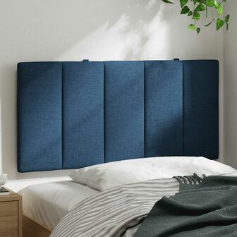 Hoofdbordkussen &quot;Hanko&quot; 100 cm stof blauw 3