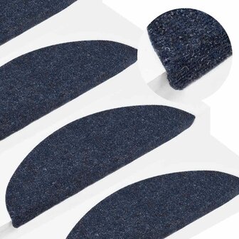 Trapmatten zelfklevend 5 st 56x17x3 cm naaldvilt blauw 5