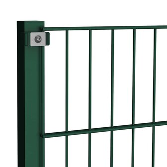Schuttingpaneel met palen 17x1,2 m ijzer groen 4