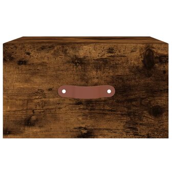 Nachtkastje wandgemonteerd 35x35x20 cm gerookt eikenkleurig 5